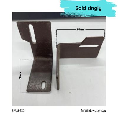 Sliding door guide - suits old Wunderlich doors - TOP - LH - Brown