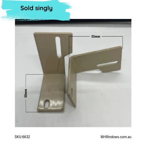 Sliding door guide - suits old Wunderlich doors - TOP - RH - Dune