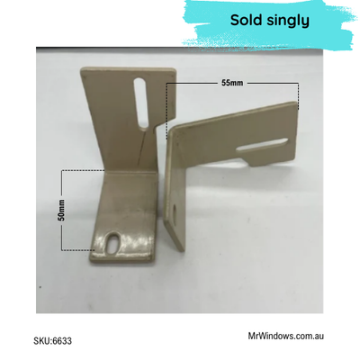 Sliding door guide - suits old Wunderlich doors - TOP - LH - Dune