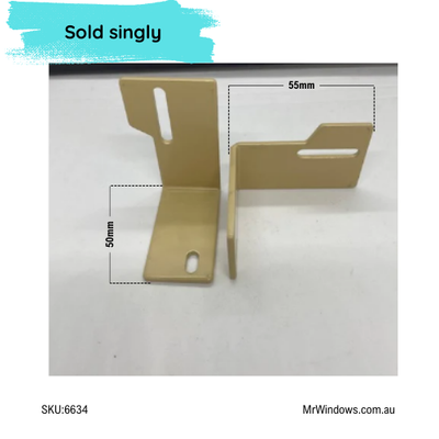 Sliding door guide - suits old Wunderlich doors - TOP - LH - Stone Beige