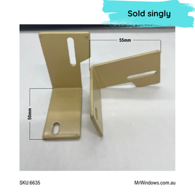 Sliding door guide - suits old Wunderlich doors - TOP - RH - Stone Beige