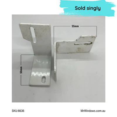 Sliding door guide - suits old Wunderlich doors - TOP - LH - White