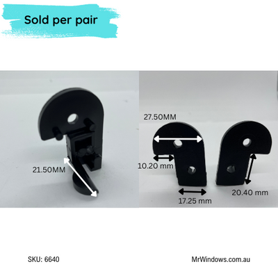 Screen guide - suits Wunderlich, Jason doors - Top guide SET