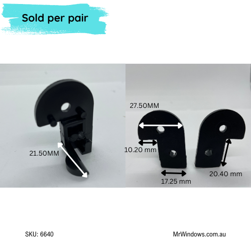 Screen guide - suits Wunderlich, Jason doors - Top guide SET