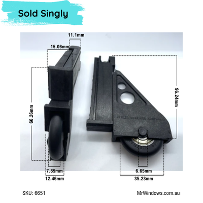 Robe Carriage and Rollers -suits Stegbar - CONVEX