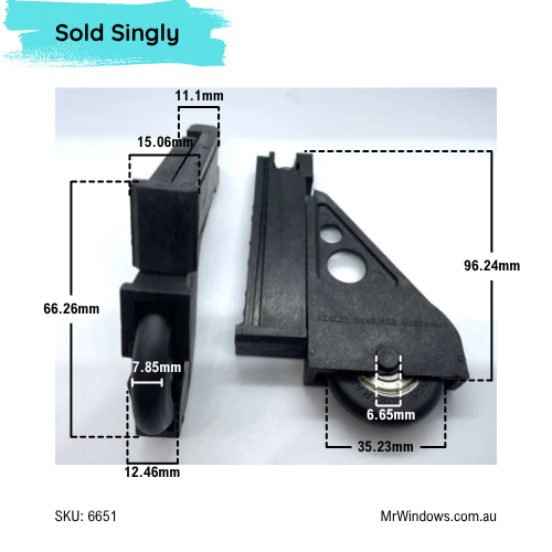 Robe Carriage and Rollers -suits Stegbar - CONVEX