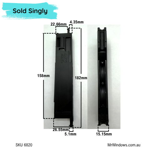 Wintec sliding door rollers - double bogey configuration