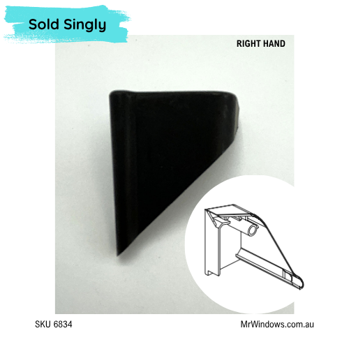 AWS thermal heart 730 series bifold door end caps