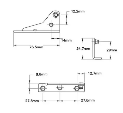 Finista FHS Casement operator stud brackets