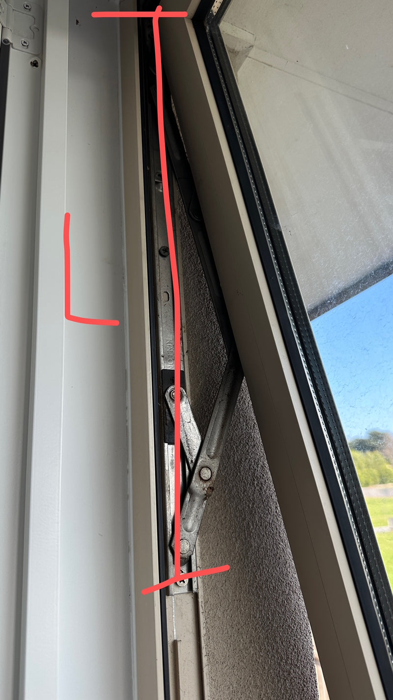 Awning stays and restrictors - SOLD AS SET - SUITS Hi-rise applications - Kinlong
