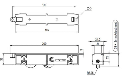 Sliding door rollers by Ciilock - Mother of All Rollers