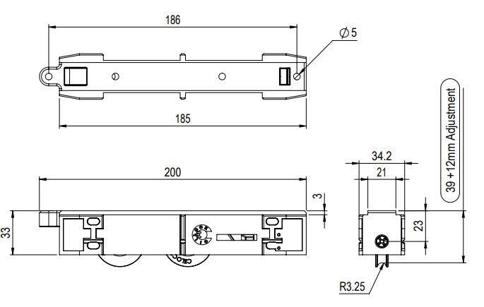 Sliding door rollers by Ciilock - Mother of All Rollers