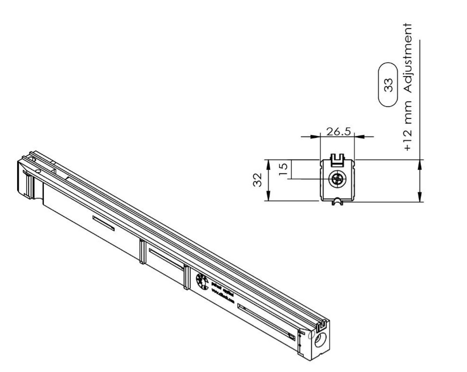 AWS triple roller - suits Vantage and Slide Master doors