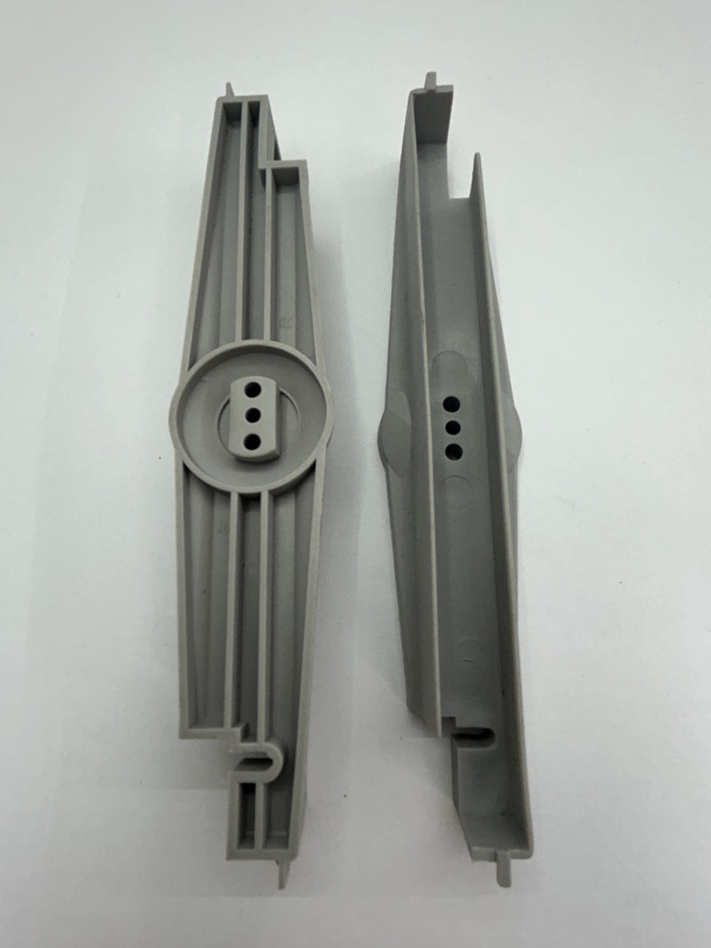 Diamond louvre clips - PAIR LH/RH - GREY - 152mm suits timber, aluminium blades