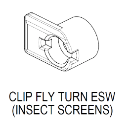 Flyscreen block - suits Bradnams windows - bags of 10