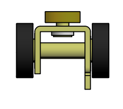 Four wheel trolley carriage - Sold  singly