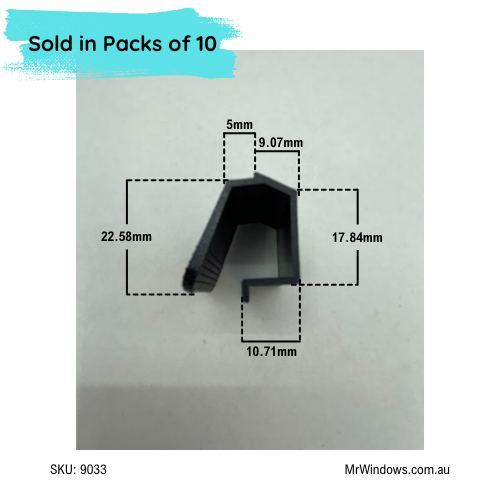Flyscreen Clip - suits Southern Star Awning Windows - pack of 10 clips