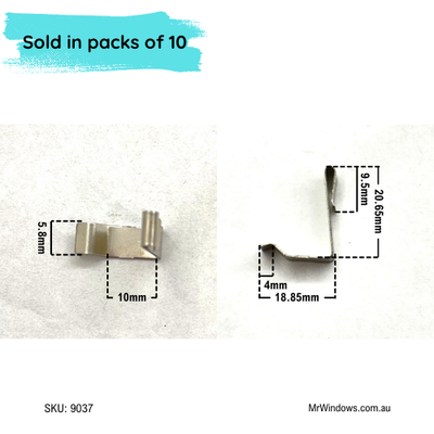 Fly Screen Clip - suits Trend windows - sold in pack of 10