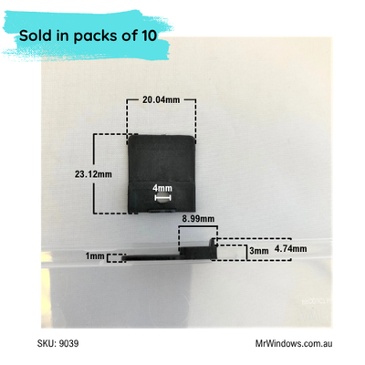 Fly screen clip - suits Trend windows - sold in packs of 10