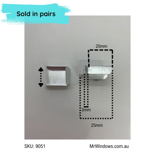 Flyscreen Cross Brace Clip - sold as a pair