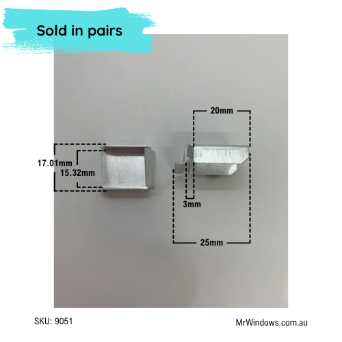 Flyscreen Cross Brace Clip - sold as a pair