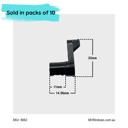 Fly Swivel Clip - Black - sold in bags of 10- Black