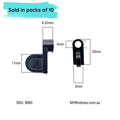 Fly screen swivel clip - metal