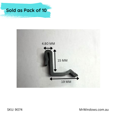 Flyscreen clip - 3D printed - sold in bags of 10