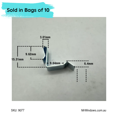 Flyscreen Clip - suits Southern Star - Sold in packs of 10