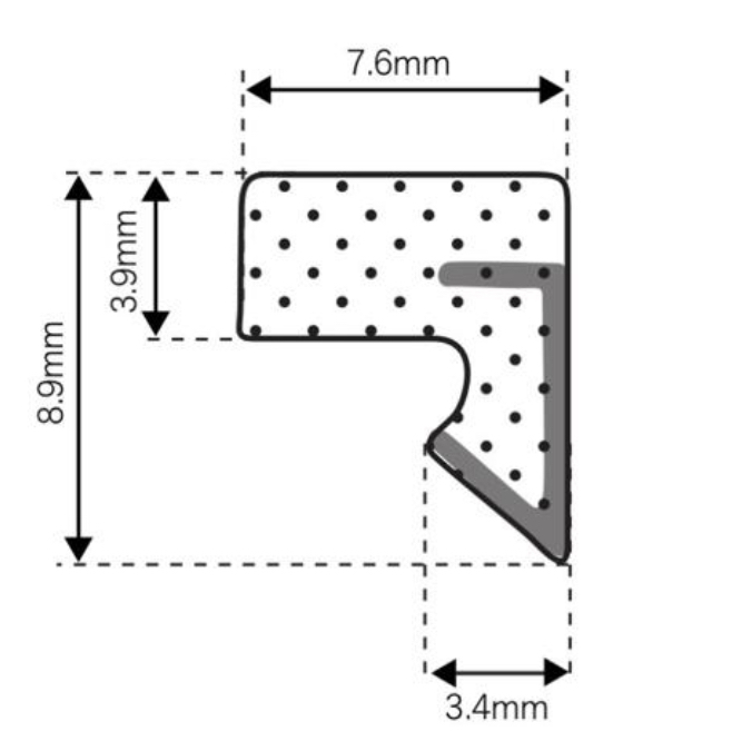 SOFSEAL / AQUAMAC AQ48 B seal - SPECIAL ORDER IN FULL ROLL