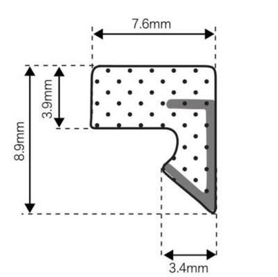 SOFSEAL / AQUAMAC AQ48 B seal - SPECIAL ORDER IN FULL ROLL