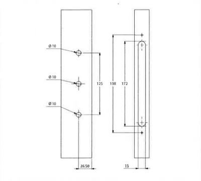 Albany Door Handle - Pearl White