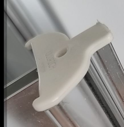 Shower screen - ends cap suits Ullrich pivot system