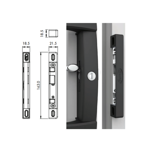 Sliding Door Lock - Boston - Polesium