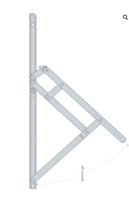 BRISTOL Heavy duty stays - friction - BP20HDTH -20"  508