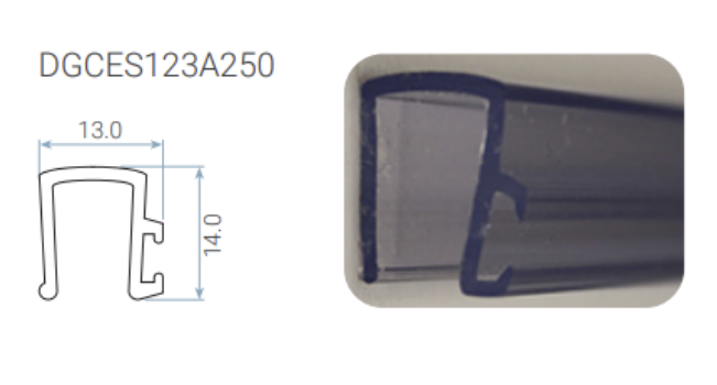 12 mm Sashless Window Lapseal by Schlegel - acrylic weather strip