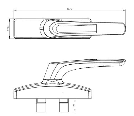 Multipoint Lock HANDLE by DORIC