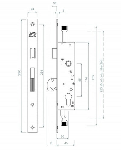 DS1289 lock body ONLY