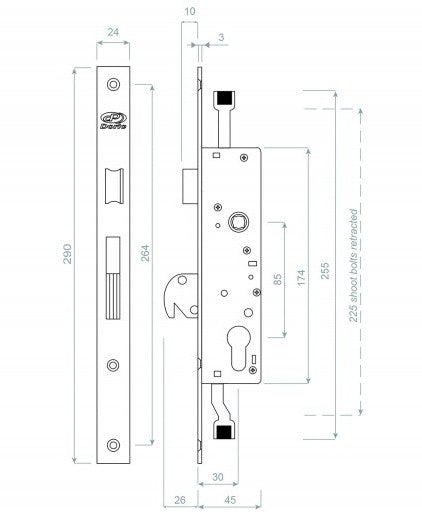 DS1289 lock body ONLY