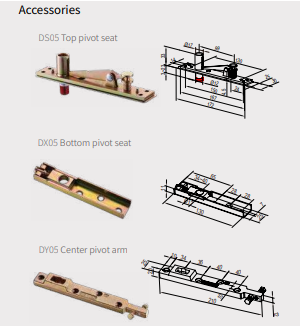 Floor box by Kinlong HD101 concealed closer