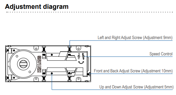 KIN LONG HD203 Hydraulic Floor Hinge – 100kg, 90° Non-Hold **SPECIAL ORDER**