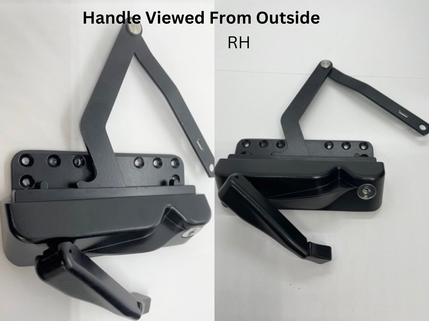 Casement split arm operator RH - BLK - Pacific Hardware - keyed