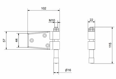Henderson folding door hinges SPECIAL ORDER IN HARDWARE