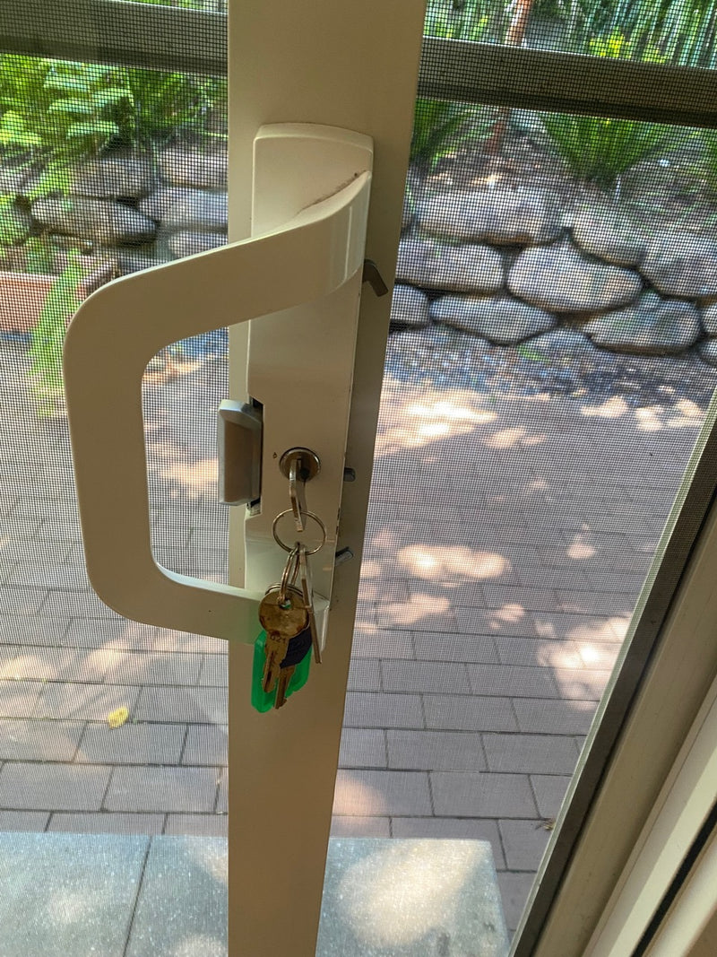 Sliding door lock - Timbarra -  surface mounted - Trend FHS replacement