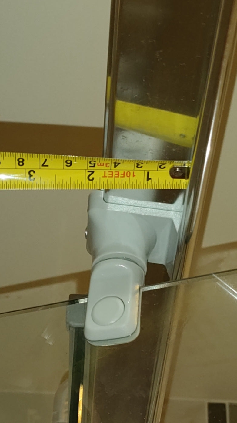 Semi Frameless Shower Screen Pivot Block Set