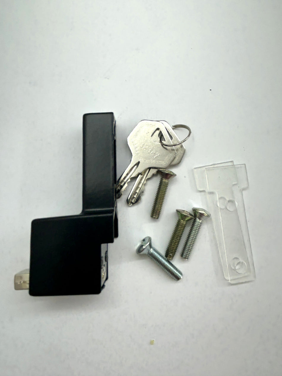 Push Lock Faced Fixed-Black - Sold singly OBSOLETE STYLE