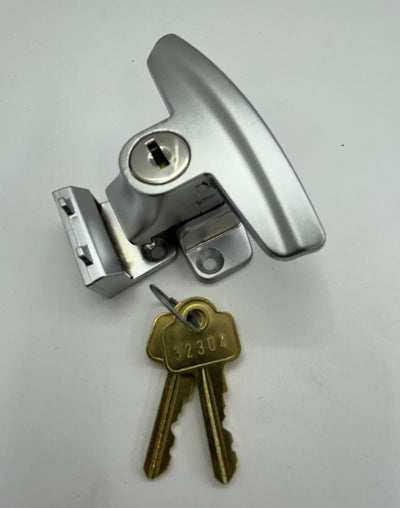 Sliding window catch - keyed - Whitco Black - keyed