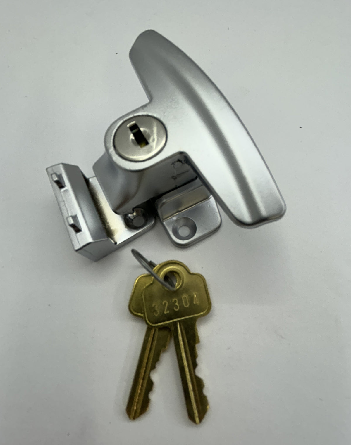 Sliding window catch - keyed - Whitco Black - keyed