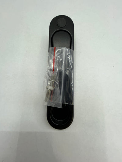 Recessed profile single sided lever handle for screens and window panels