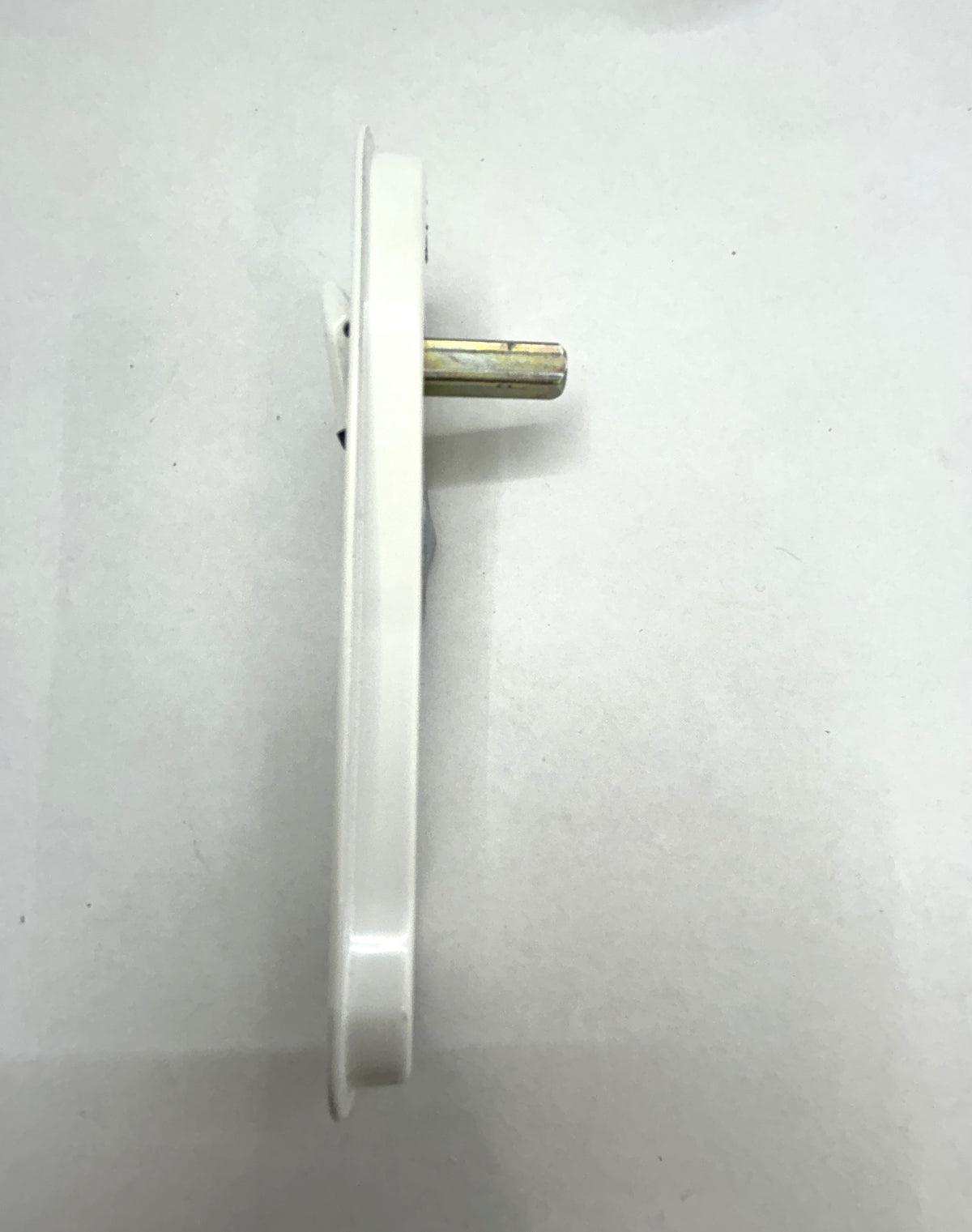 Recessed profile single sided lever handle for screens and window panels